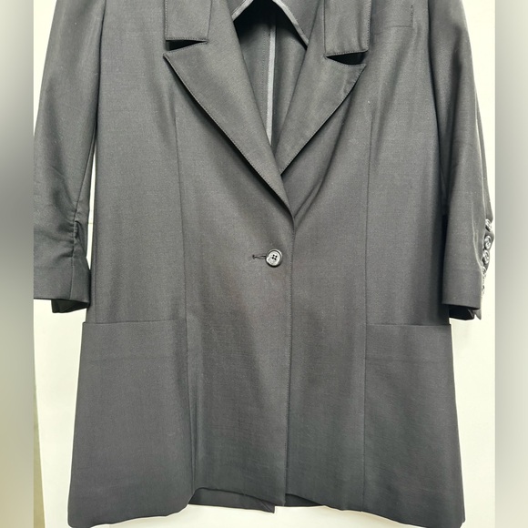 Elizabeth and James 3/4 sleeve unlined lightweight wool blazer size 2 - Picture 3 of 10